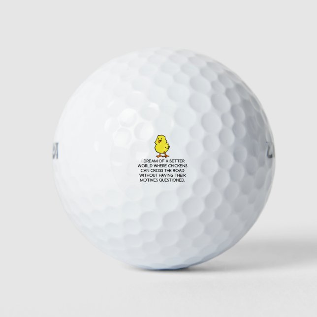 CHICKEN MOTIVES GOLFBALL (Vorderseite)