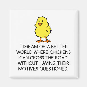 CHICKEN MOTIVES MAGNET