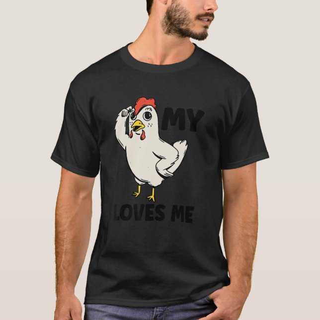 Chicken   My Aunt Loves Me for Nephew & Niece 1 T-Shirt (Vorderseite)