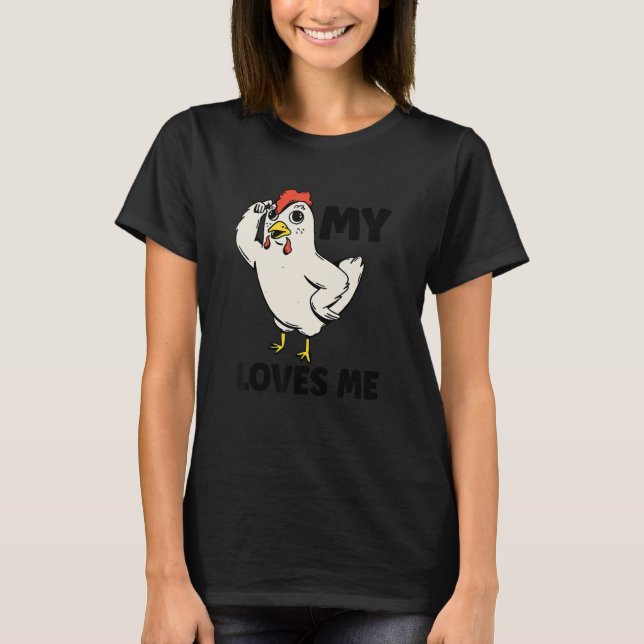 Chicken   My Aunt Loves Me for Nephew & Niece 1 T-Shirt (Vorderseite)