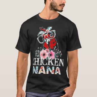 Chicken Nana Floral T-Shirt