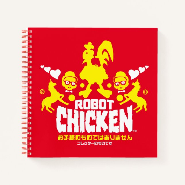Chicken Nerd Unicorn Graphic Notizbuch (Vorderseite)