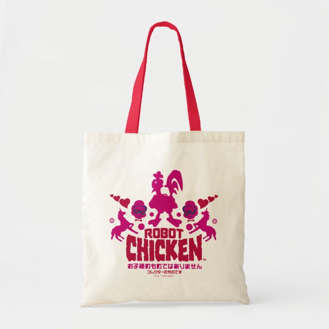 Chicken Nerd Unicorn Graphic Tragetasche (Vorne)