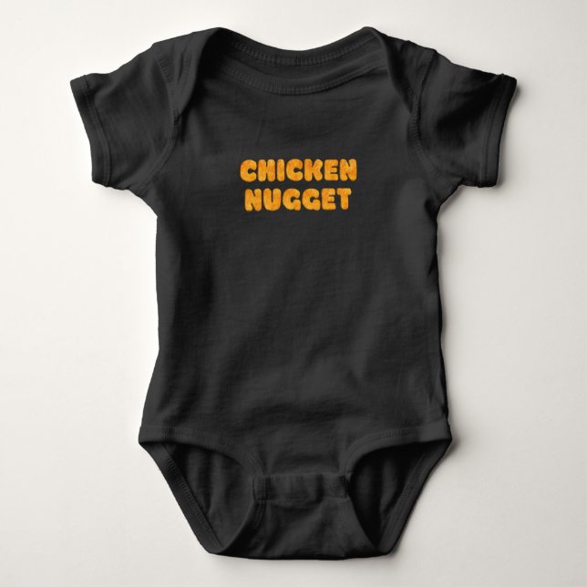 Chicken Nugget Baby Strampler (Vorderseite)