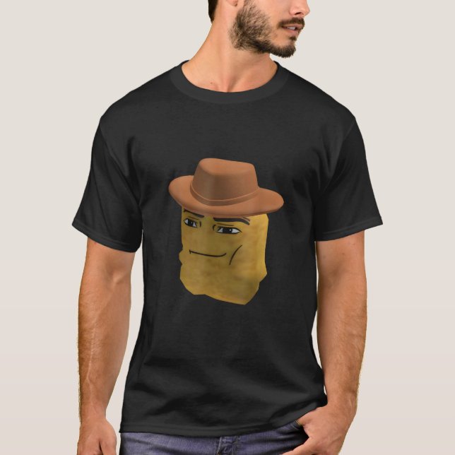 Chicken Nugget Cowboy Meme T-Shirt (Vorderseite)