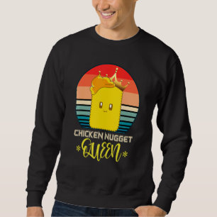 Chicken Nugget Queen Feinschmecker Retro Chicken N Sweatshirt