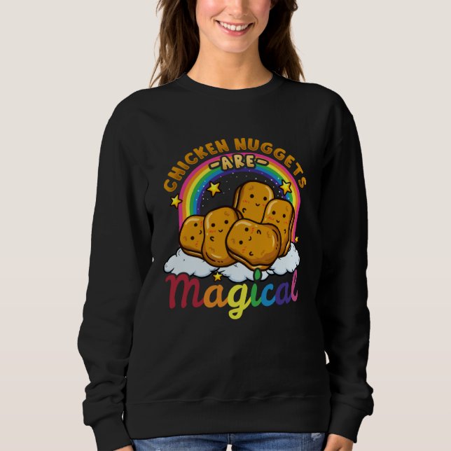 Chicken Nuggets Food Fast Food Love Sweatshirt (Vorderseite)