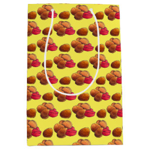 Chicken Nuggets mit Ketchup Junk Food Feinschmecke Mittlere Geschenktüte