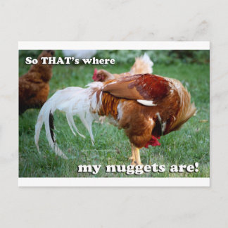 Chicken Nuggets - Rooster Postkarte