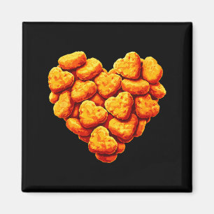 Chicken Nuggets sind mein Valentinsherz Lustiger V Magnet