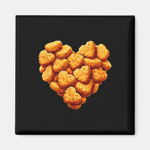 Chicken Nuggets sind mein Valentinsherz Lustiger V Magnet