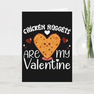 Chicken Nuggets sind mein Valentinstag Lustiges Ch Karte
