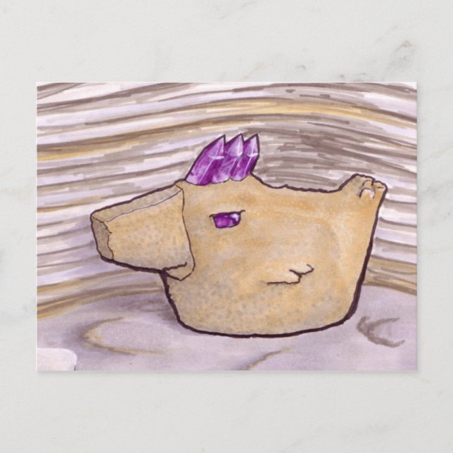 Chicken of Stone Postcard Postkarte (Vorderseite)