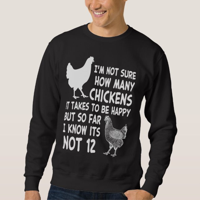 Chicken Owner Im Not Sure How Many Chickens Its No Sweatshirt (Vorderseite)
