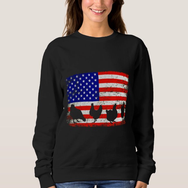 Chicken Owners Chicken Themed   Sweatshirt (Vorderseite)