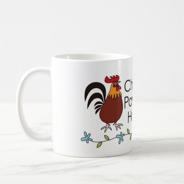 Chicken Paradise Hawaii Logo-Tasse Kaffeetasse (Links)