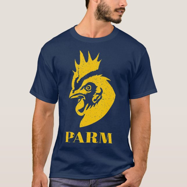 Chicken Parm Meat Lovers T-Shirt Funny Farm Gesche (Vorderseite)