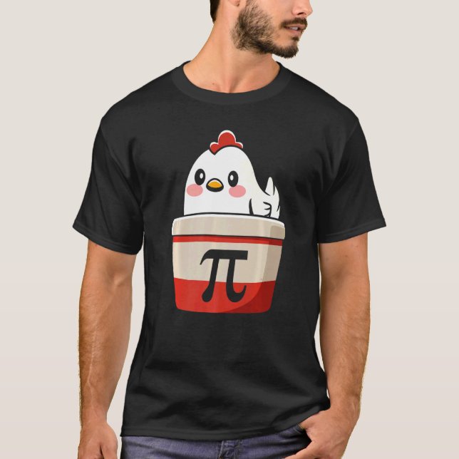Chicken Pi T-Shirt Chicke Pie Funny Math Teacher S (Vorderseite)