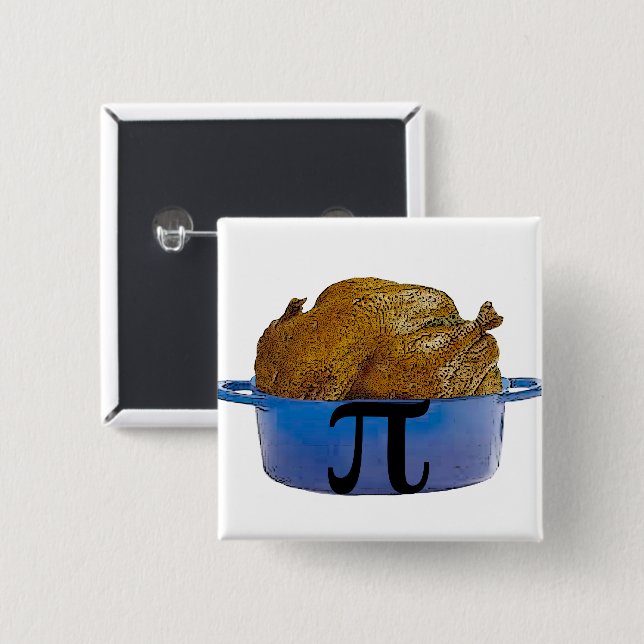 Chicken Pot Pi Button (Vorne & Hinten)