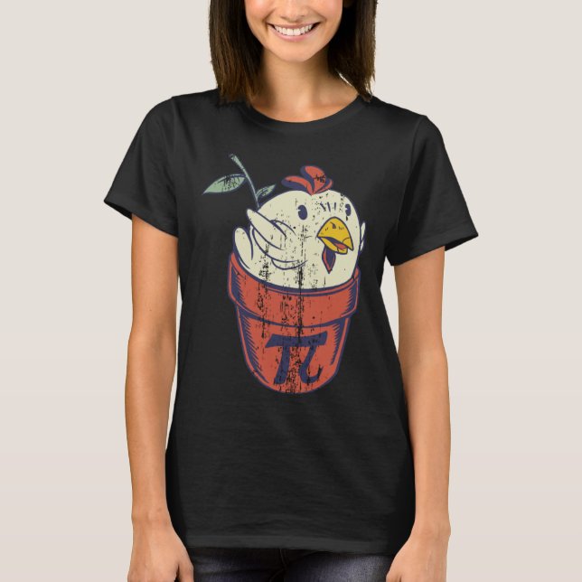 Chicken Pot PI Day   Men Women Kids Math T-Shirt (Vorderseite)