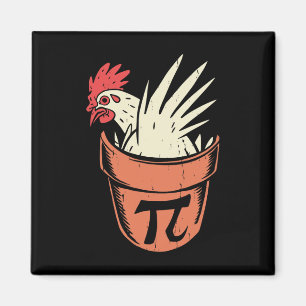 Chicken Pot Pi Funny Mathe Lehrer Pun Pi Day Magnet