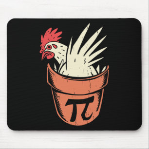 Chicken Pot Pi Funny Mathe Lehrer Pun Pi Day Mousepad