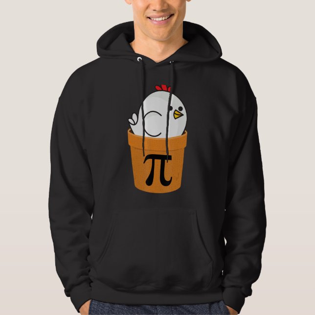 Chicken Pot Pi Funny Mathe Tag 2 Hoodie (Vorderseite)