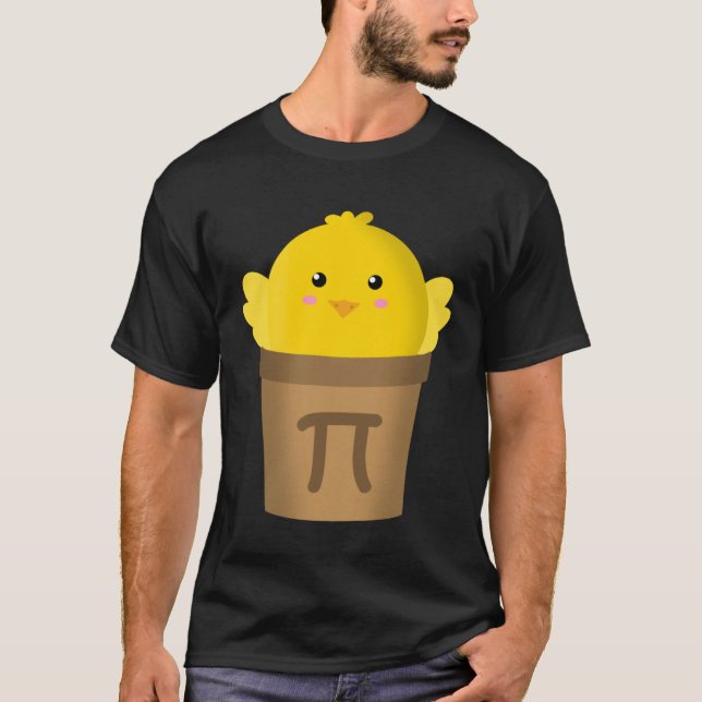 Chicken Pot Pi Math & Pi Day Pie Academic T-Shirt (Vorderseite)