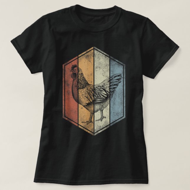 Chicken Pot Pi Shirt - Funny Mah T - Shirt - Chick (Design vorne)