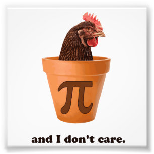 Chicken Pot Pi (und das ist mir egal) Fotodruck