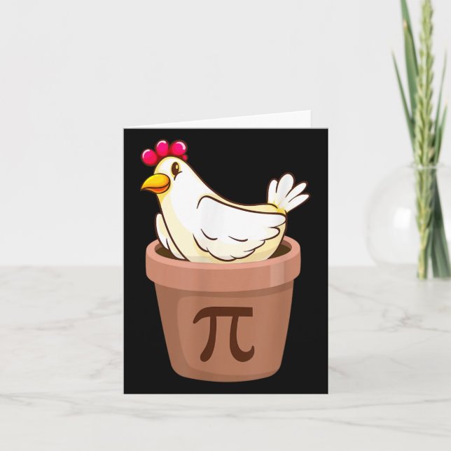 Chicken Pot pie drei meiner Lieblings-Dinge lustig Karte (Vorderseite)