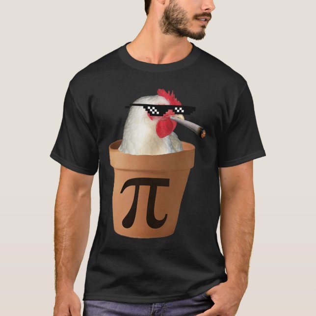 Chicken Pot Pie Funny Mah Pi Day T-Shirt (Vorderseite)