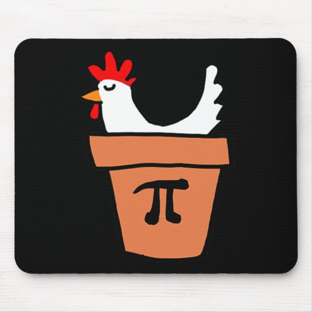 Chicken Pot Pie Funny Mathe Lover Pun Pi Day Stude Mousepad (Vorne)