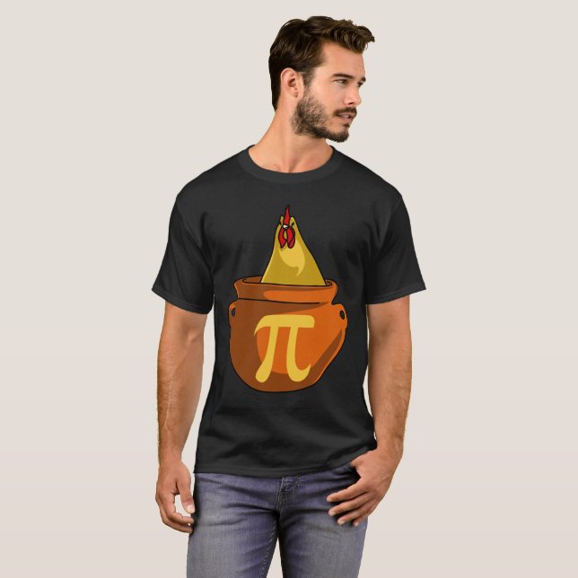 Chicken Pot Pie Funny Science Mathematik T-Shirt (Vorne ganz)