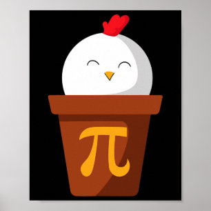 Chicken Pot Pie Pi Day T Shirt Mathematik Lehrer G Poster