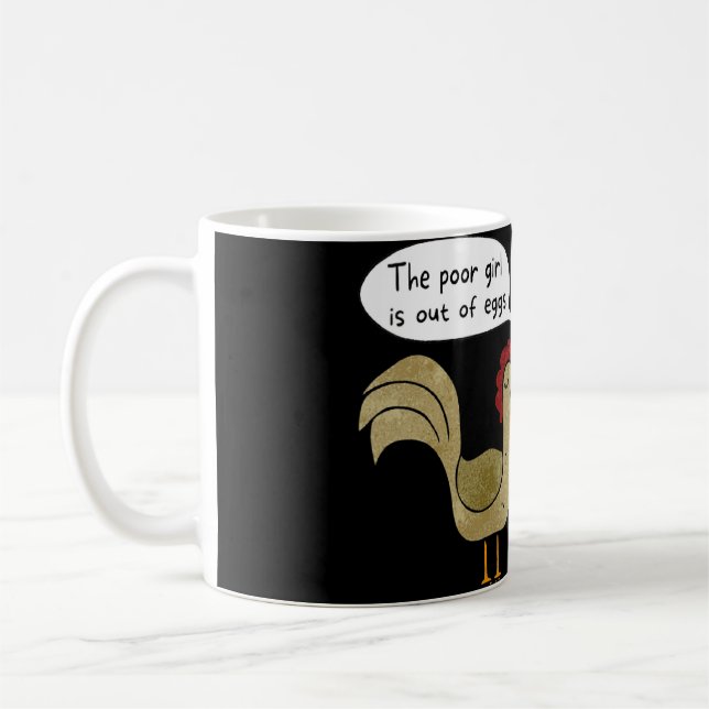 Chicken Poultry Henopause Joke Kaffeetasse (Links)