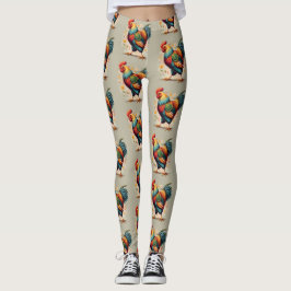 Chicken Print Leggings