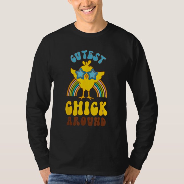 Chicken Rainbow Cutest Chick Around T-Shirt (Vorderseite)