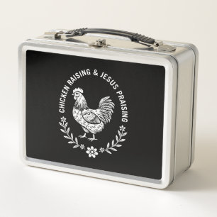 Chicken Raising & Jesus Lob Metall Brotdose