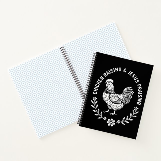 Chicken Raising & Jesus Lob Notizbuch (Innenseite)