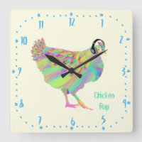 Chicken Rap Funny Music Meat Free Vegan Art Pun