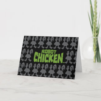Chicken Silhouette Pattern Karte