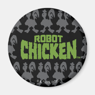 Chicken Silhouette Pattern Magnet