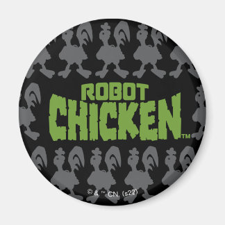 Chicken Silhouette Pattern Magnet