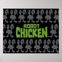 Chicken Silhouette Pattern