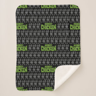 Chicken Silhouette Pattern Sherpadecke
