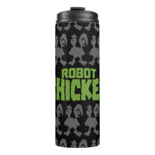 Chicken Silhouette Pattern Thermosbecher