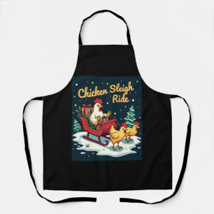 Chicken Sleigh Ride Schürze