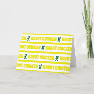 Chicken Stripe Pattern Karte