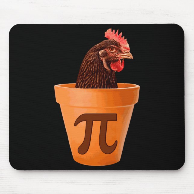 Chicken T And I Dont Care  Mousepad (Vorne)